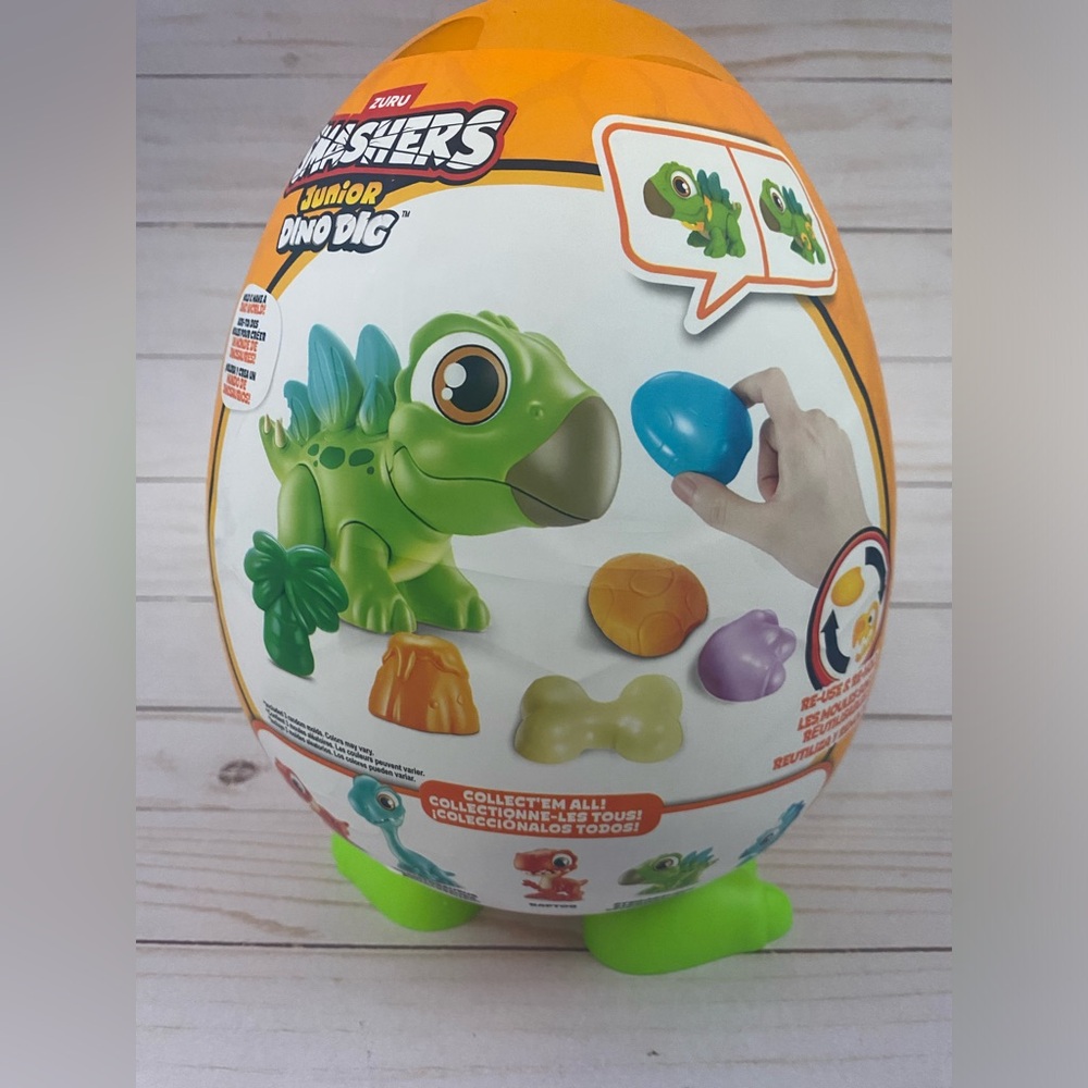 NEW Zuru Smashers Junior Dino Dig Build & Learn Dinosaur Dough Molds - Picture 2 of 10